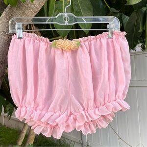 Dolls Kill Sugar Thrillz Sheer Shorts with Flowers